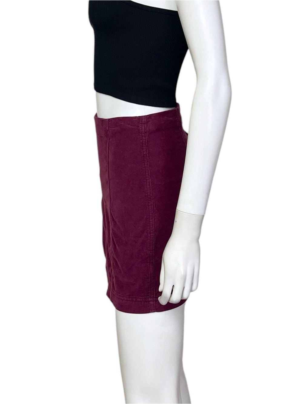 Free People Modern Femme Corduroy Skirt in Mulberry - sz 2 - Picture 7 of 9